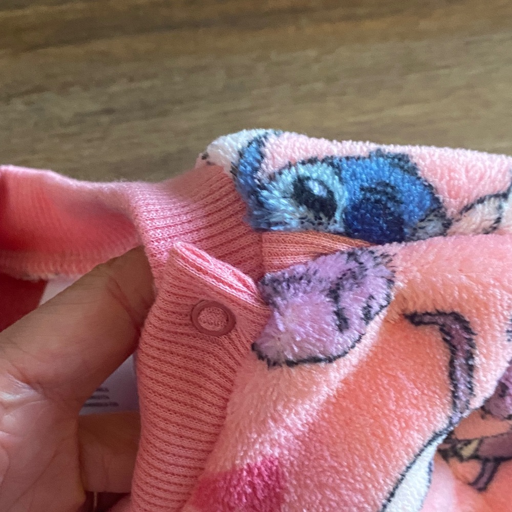 Disney Baby Stitch 2PC Fleece Outfit 18M NWT Pink Lounge Set - Picture 6 of 10